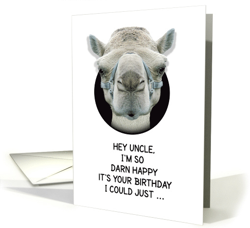 Uncle Birthday Funny Camel card (1135640)