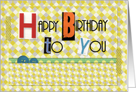 Happy Birthday to You Magazine Cutouts Scrapbook Style card