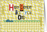 Happy Birthday Dad Magazine Cutouts Scrapbook Style card