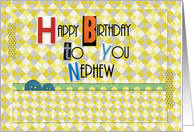Happy Birthday Nephew Magazine Cutouts Scrapbook Style card