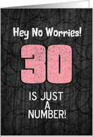 30th Birthday Funny Chalkboard Style Birthday Greetings card