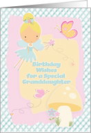 Happy Birthday Wishes for a Special Granddaughter Fairy & Butterflies card