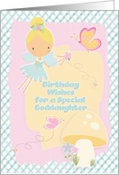 Happy Birthday Wishes for a Special Goddaughter Fairy and Butterflies card