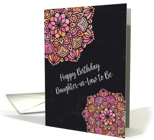 Happy Birthday to Daughter-in-Law to Be Chalkboard Effect... (1470842)