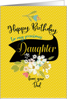 Happy Birthday to Daughter From Incarcerated Father Cheery Flowers card