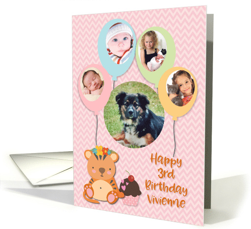 Happy Birthday 3rd Birthday to Vivienne card (1528268)