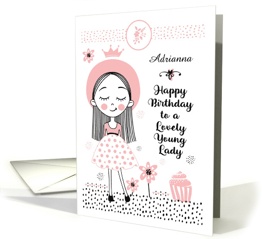 Happy Birthday to Lovely Young Lady Cute Girl and Flowers... (1534182)