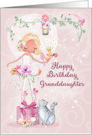 Happy Birthday to Granddaughter Pretty Ballerina card