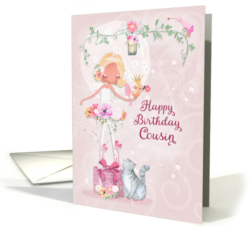 Happy Birthday to Cousin Pretty Ballerina card (1536560)