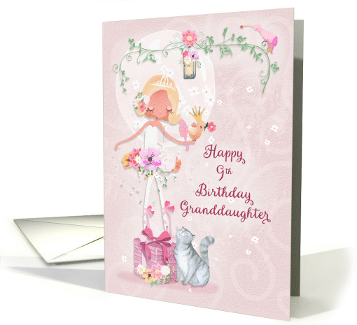 Happy 9th Birthday to Granddaughter Pretty Ballerina card (1536900)