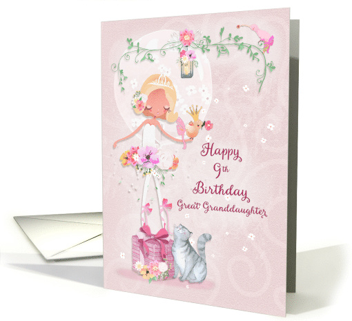 Happy 9th Birthday to Great Granddaughter Pretty Ballerina card