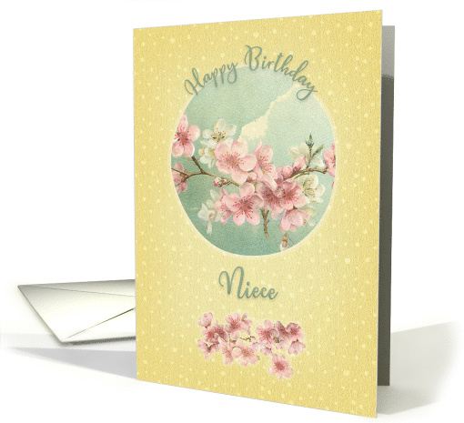Happy Birthday to Niece Pretty Cherry Blossoms in Bloom card (1553120)