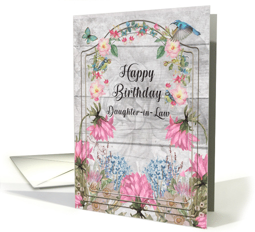 Daughter in Law Birthday Beautiful and Colorful Flower Garden card