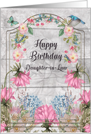 Happy Birthday to Daughter in Law Beautiful and Colorful Flower Garden card