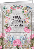 Daughter Birthday Beautiful and Colorful Flower Garden card