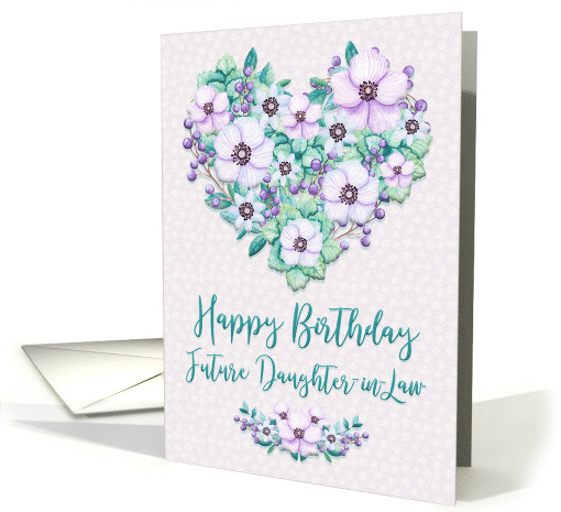Happy Birthday to Future Daughter-in-Law Purple Floral... (1557222)