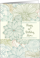 Mum Happy 60th Birthday Pretty and Fun Flowers card