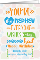 To Nephew from Uncle...