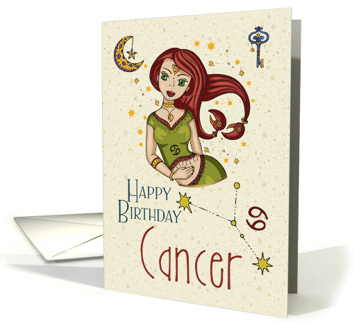 Happy Birthday Cancer Zodiac with Cancer Star... (1605974)