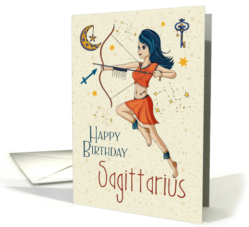 Happy Birthday Sagittarius Zodiac with Sagittarius Star... (1605998)