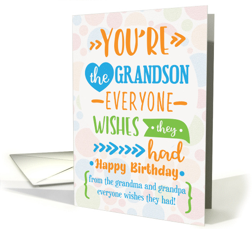 Happy Birthday to Grandson from Grandma and Grandpa... (1610812)