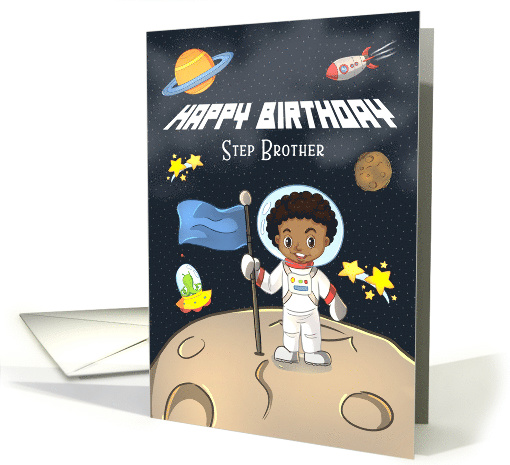 Happy Birthday to Step Brother, Young African American... (1632114)