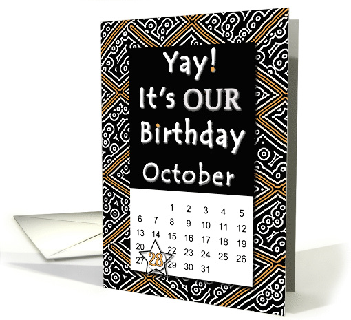 October 28 Birthday card (1647952)
