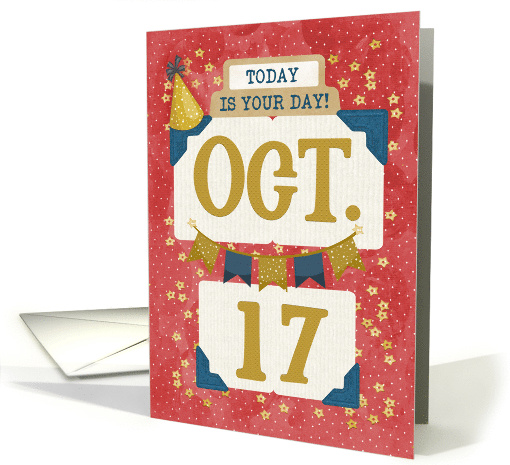 October 17th Birthday Date Specific Happy Birthday Party... (1692400)