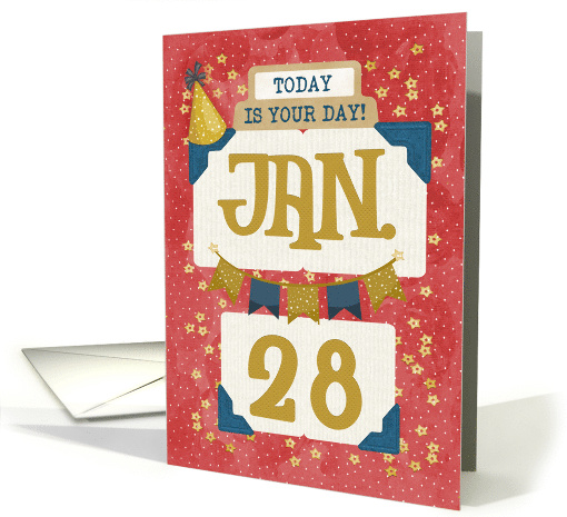 January 28th Birthday Date Specific Happy Birthday Party... (1695498)