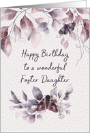 Foster Daughter Birthday Mystical Flowers and Moths card