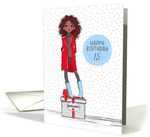 Goddaughter 15th Birthday Stylish African American Girl... (1735332)