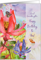 Great Granddaughter Birthday Beautiful Flower Garden card