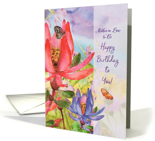Mother in Law to Be Birthday Beautiful Flower Garden card (1753814)