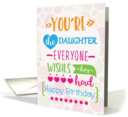 Daughter birthday humor card (1900084)