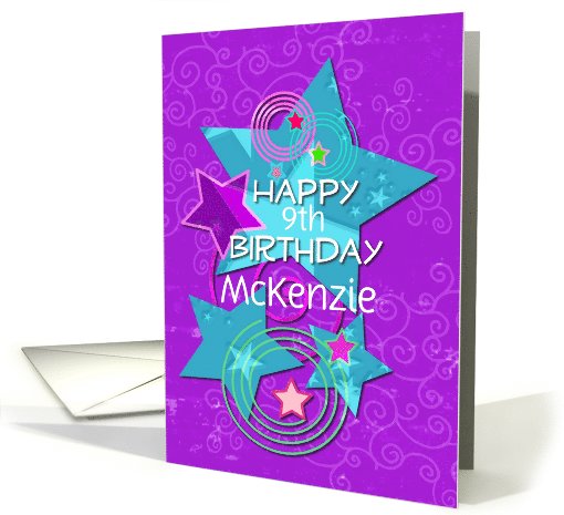 Happy Birthday Amazing Girl customize age and name card (889633)