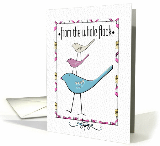 Happy Birthday From the Whole Flock group wishes card (911750)