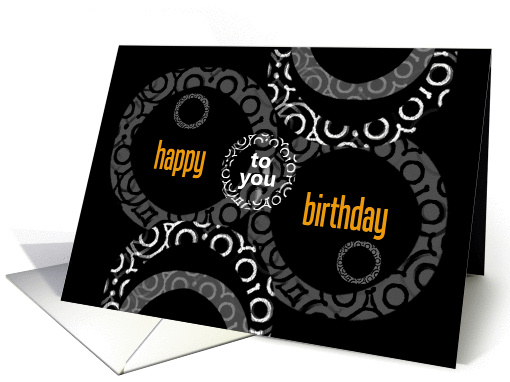 Happy Birthday to You Circles card (925027)