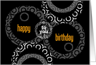 Happy Birthday to You Circles card