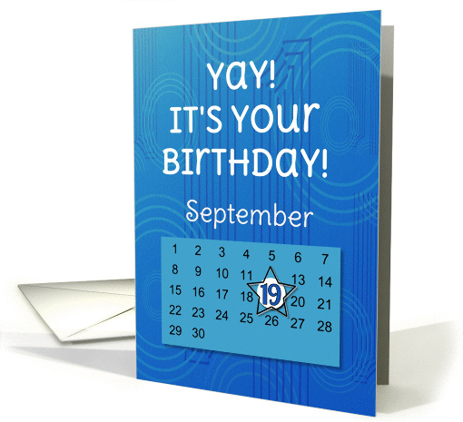 September 19th Yay It's Your Birthday date specific card (939972)