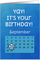 September 23rd Yay It’s Your Birthday date specific card