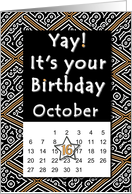 October 16th Yay It’s Your Birthday date specific card
