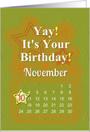 November10th Yay It’s Your Birthday date specific card