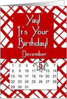 December 5th Yay It’s Your Birthday date specific card