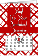 December 11th Yay It’s Your Birthday date specific card