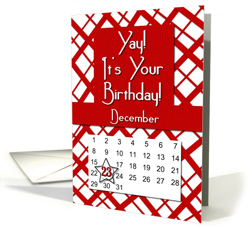 December 23rd Yay It's Your Birthday date specific card (943813)