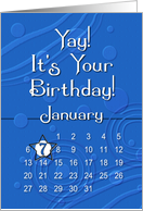 January 7th Yay It’s Your Birthday date specific card