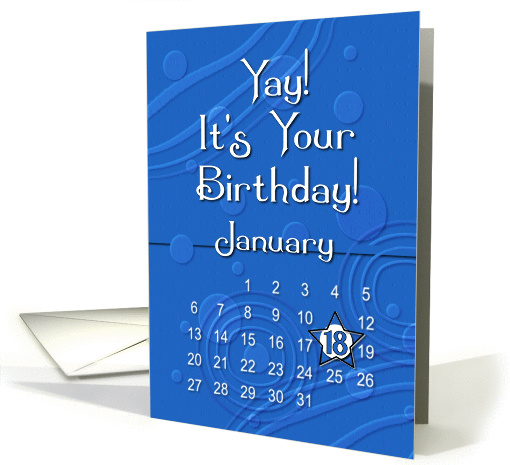 January 18th Yay It's Your Birthday date specific card (944031)