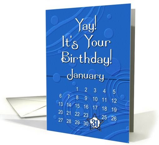 January 31st Yay It's Your Birthday date specific card (944045)