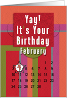 February 4th Yay It’s Your Birthday date specific card