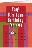 February 5th Yay It’s Your Birthday date specific card